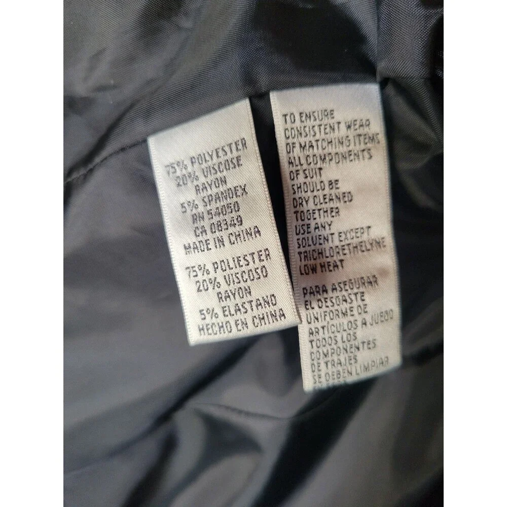 Jones New York Blazer 10 Single Breasted One Button Stripe